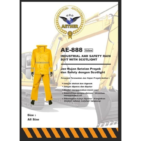 Grosir jas hujan setelan proyek Aether