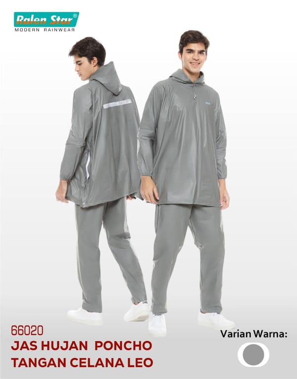 Grosir jas hujan poncho celana Leo Ralen Star