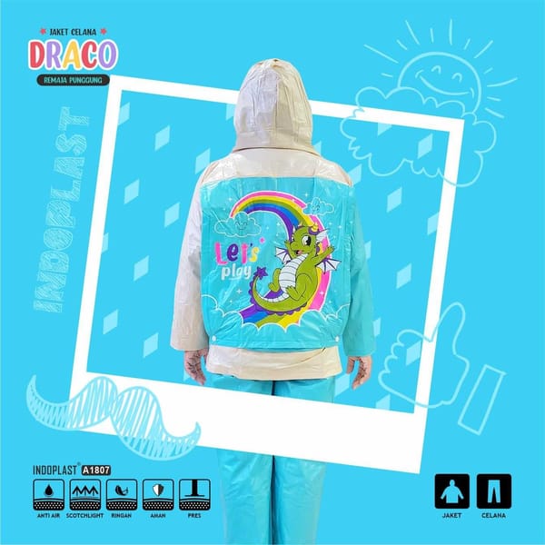 Grosir jas hujan Indoplast Draco Backpack