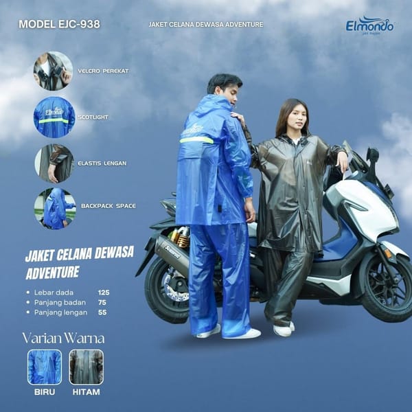 Grosir jas hujan Elmondo Adventure