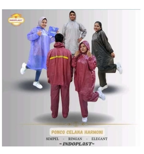 Grosir jas hujan Indoplast ponco celana Harmoni