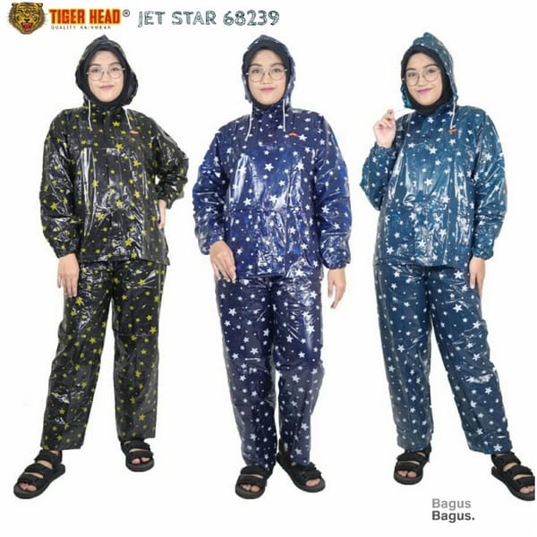 Grosir jas hujan Tiger Head Jetstar