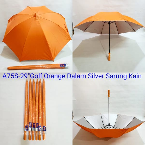 Jual payung promosi golf sarung polos orange