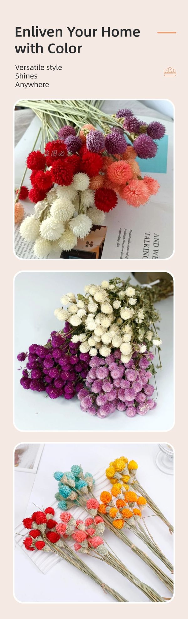 dired flower wholesale