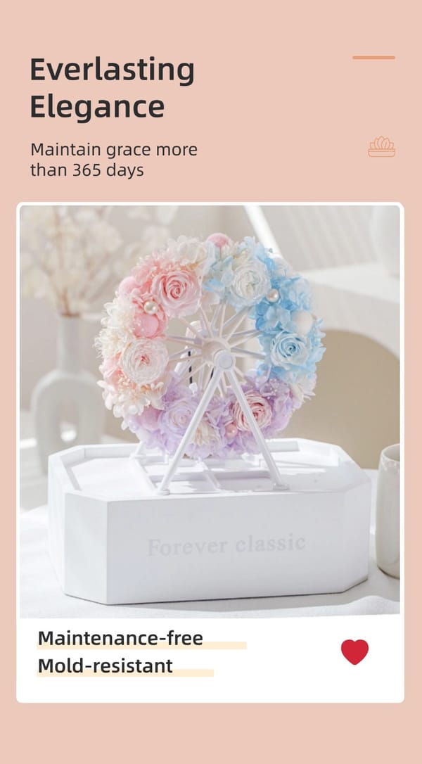 preserved flower distributor