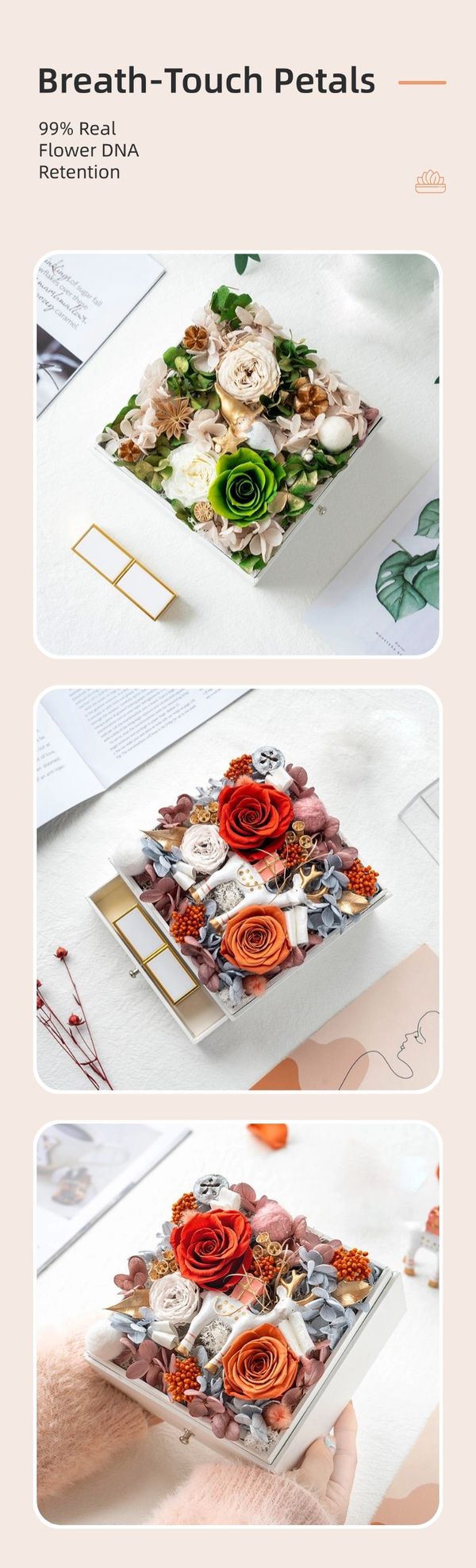 preserved flower gift customization