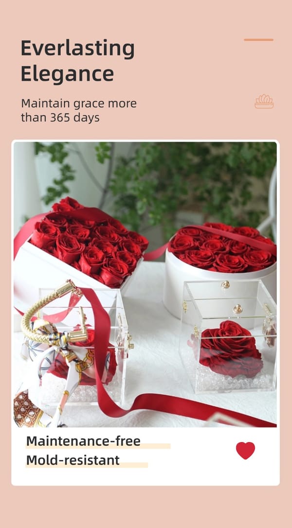 preserved rose gift customization