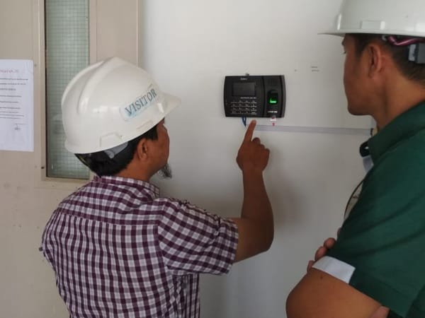 instalasi absensi solution x100c