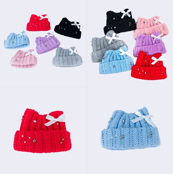 Cat Beanies for Plush Set