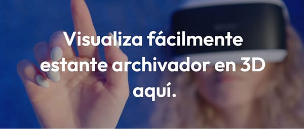 Visualiza el modelo 3d del estante archivero con nichos wayra