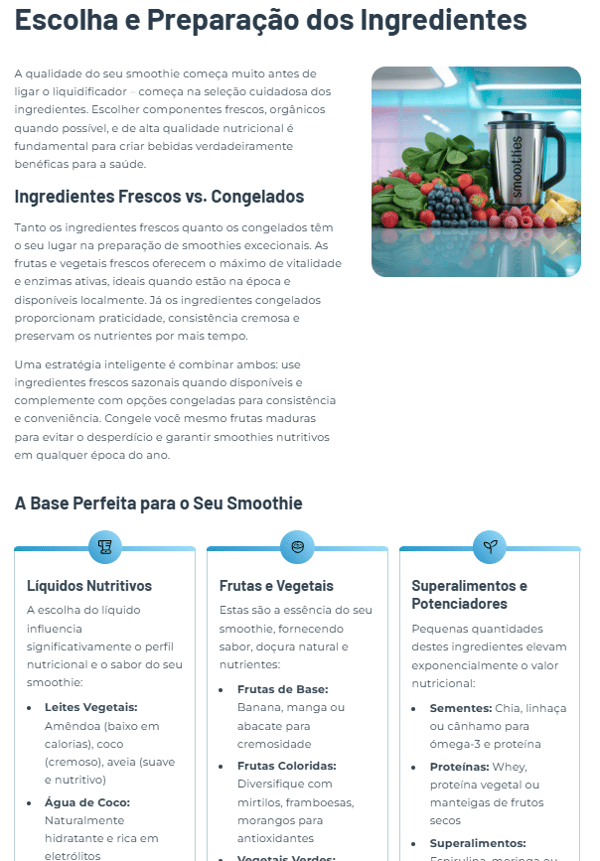 EBOOK: 20 Receitas Saudáveis de Smoothies – Nutrição, Sabor e Energia em Cada Gole!
