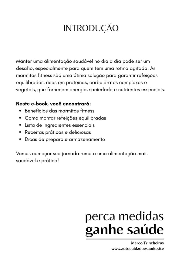 E-book 20 Receitas Marmitas Fitness