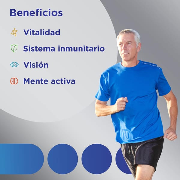 Multicentrum Homem 50 complementos alimentares multivitamínicos e multimineral para homens 50 +, com magnésio e vitamina C, sem glúten, 90 comprimidos