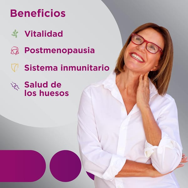 Multicentrum multivitamínico para mulheres a partir dos 50 anos que ajuda a manter uma alimentação saudável, completando a entrada de micronutrientes e diminuindo o cansaço e a fadiga Multicentrum Mulher 50+ tem uma fórmula especialmente equilibrada com 13 vitaminas e 11 minerais, alto teor de vitamina D e C, vitaminas B, B12, zinco, biotina, ácido fólico, cálcio, ferro e magnésio, entre outros Contribui para o bom funcionamento do sistema imunitário das mulheres com Multicentrum 50+, para manter a saúde dos ossos e para lidar com mudanças nas necessidades nutricionais após a pós-menopausa Multivitaminas femininas Multicentrum não têm glúten, lactose, açúcar ou frutose Embalagem de 90 comprimidos Multicentrum mulher 50 suplemento alimentar multivitamínico e multimineral Após cada utilização, verifique se o frasco está fechado e guardado dentro da sua caixa, num local seco e a uma temperatura inferior a 25º C