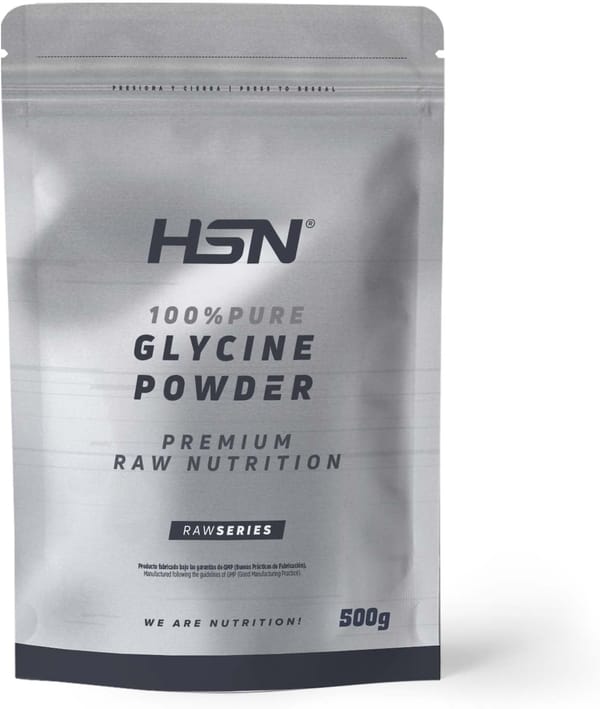HSN Glycine em Pó 100% Pura - glicina - Glycine Powder Sem adição ou excipiente, Não-OGM, vegano, sem glúten