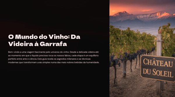 O Mundo do Vinho: Da Videira à Garrafa - Segredos, História e Técnicas dos Vinhos Premium