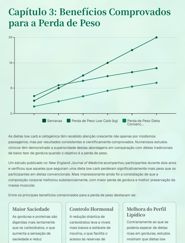 Guia Completo de Emagrecimento com Dietas Low Carb e Cetogênica