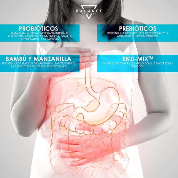 Probióticos e Prebióticos Balance - Probióticos INTESTINAIS - 240 CAPSUlas, Probióticos e pré-bióticos intestinais, espectro completo de 18 estirpes bacterianas incluídas, lactobacillus, enzimas digestivas, inulina | 10 mil milhões UFC Probióticos e Prebióticos Balance - Probióticos INTESTINAIS - 240 CAPSUlas, Probióticos e pré-bióticos intestinais, espectro completo de 18 estirpes bacterianas incluídas, lactobacillus, enzimas digestivas, inulina | 10 mil milhões UFC