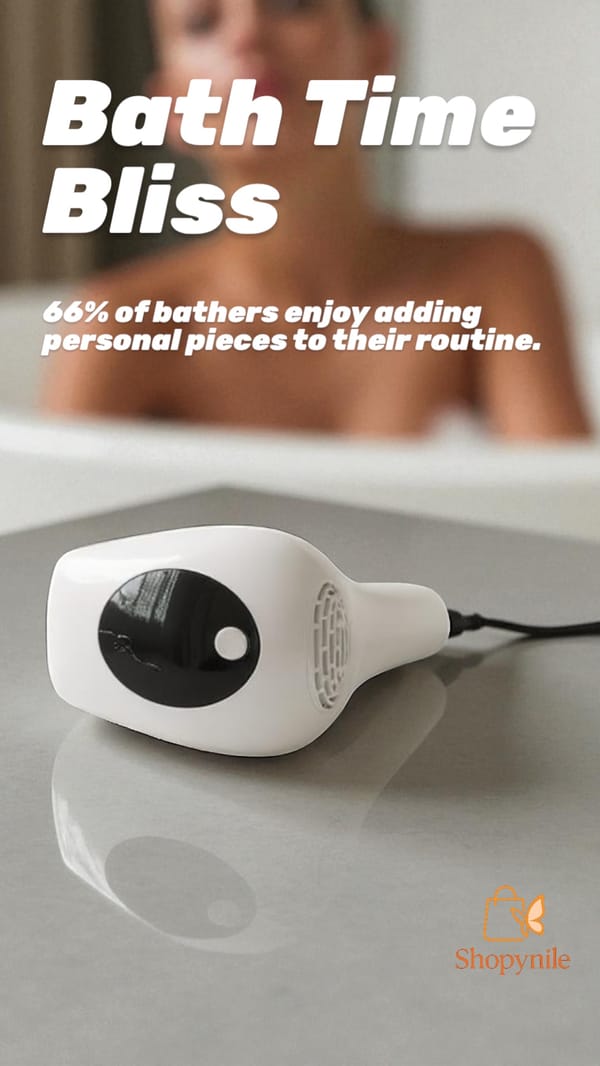 White IPL hair removal device on bathroom counter