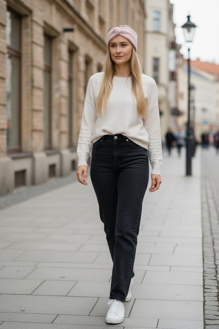 plati teddy audinio šilta pelenų rožės spalvos šilta moteriška galvajuostė