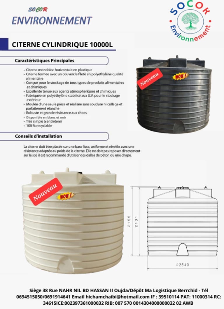 la fiche technique 10000L