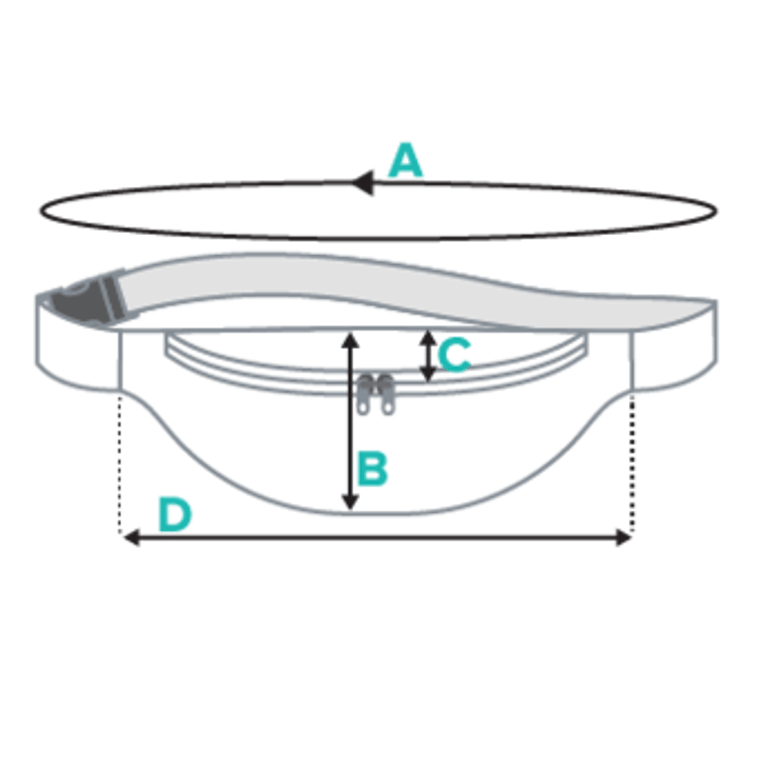 fanny pack measurements