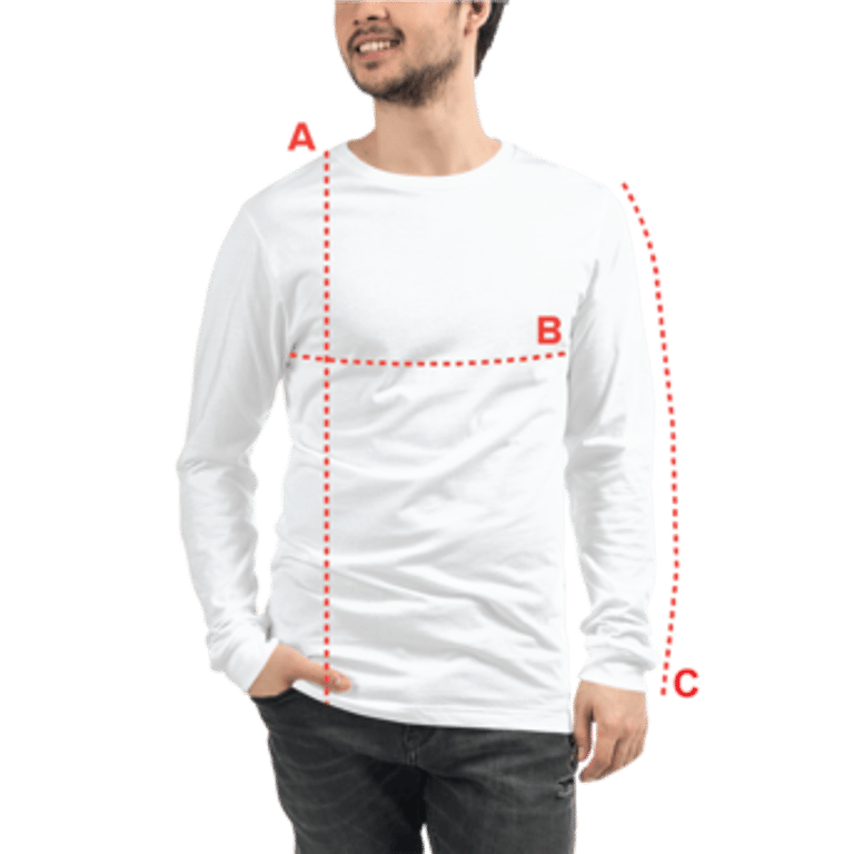 long sleeve tee men measurements long sleeve tee men measurements