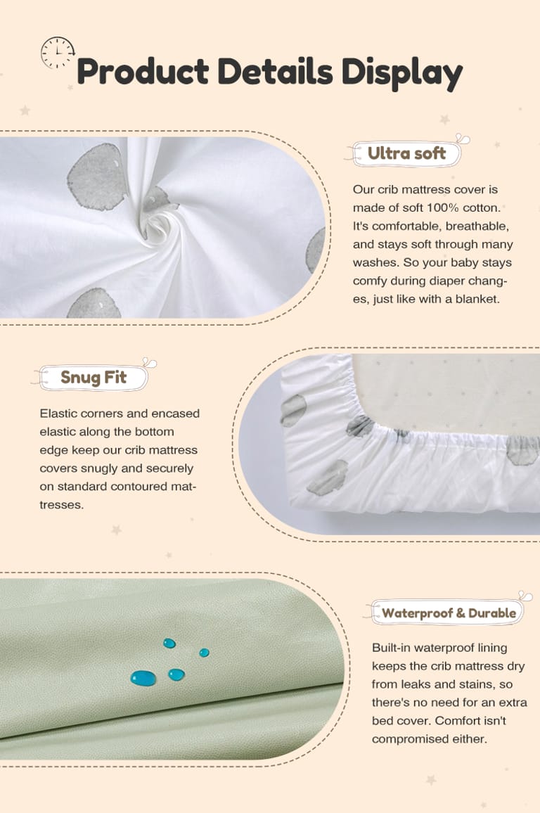 waterproof crib sheet