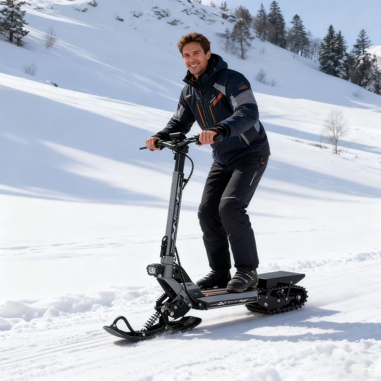 Tracked Snow Electric Scooter