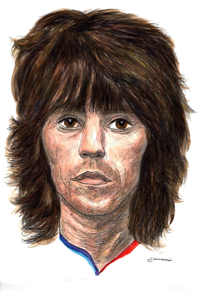 Keith Richards The Rolling Stones watercolor with pen and ink portrait, rockstarlegendportraits.com Keith Richards The Rolling Stones watercolor with pen and ink portrait, rockstarlegendportraits.com