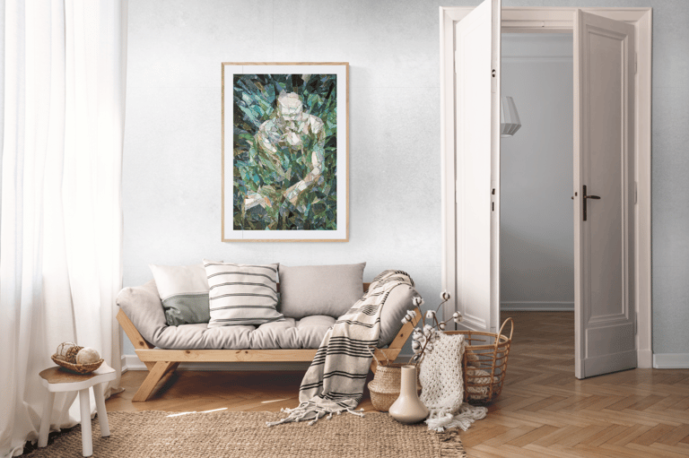 Here is how the artwork would look on your wall. Here is how the artwork would look on your wall.