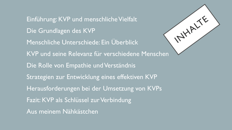 Inhalte für KVP einführen