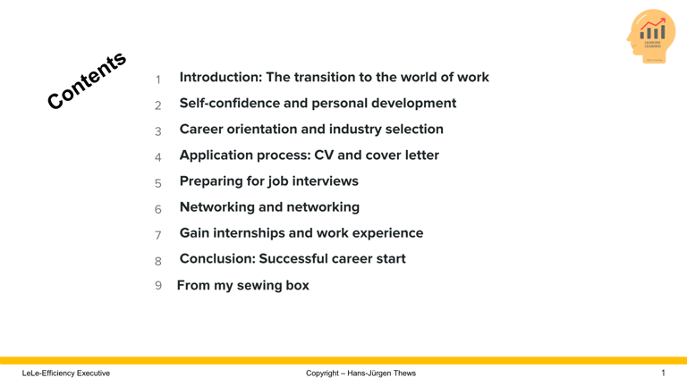 Further training for career start Further training for career start