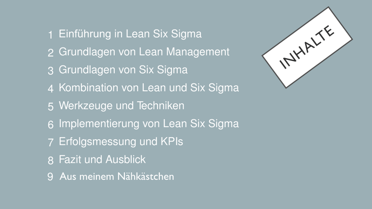 Weiterbildung in Lean Six Sigma