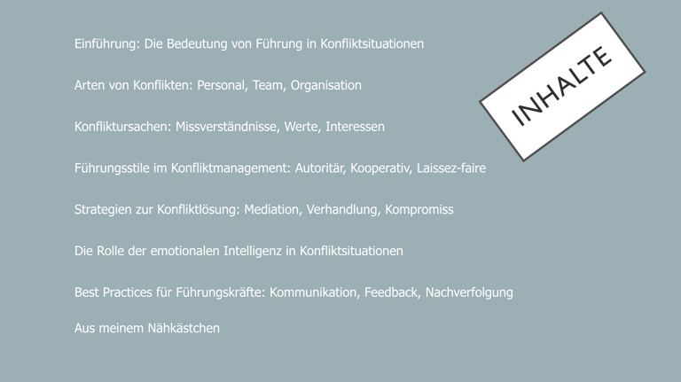Weiterbildung in Führung