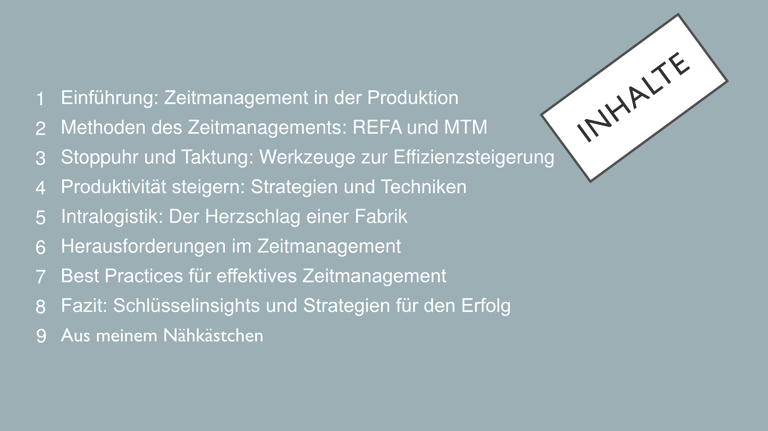 Weiterbildung in Zeitmanagement