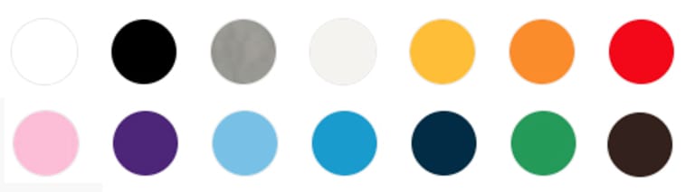 marškinėliu spalvos