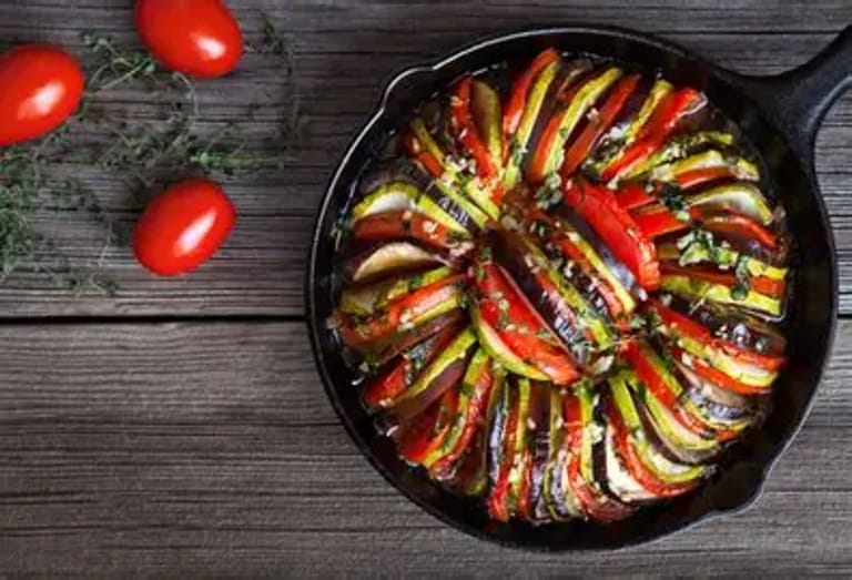 Tian de légumes aux épices ratatouille