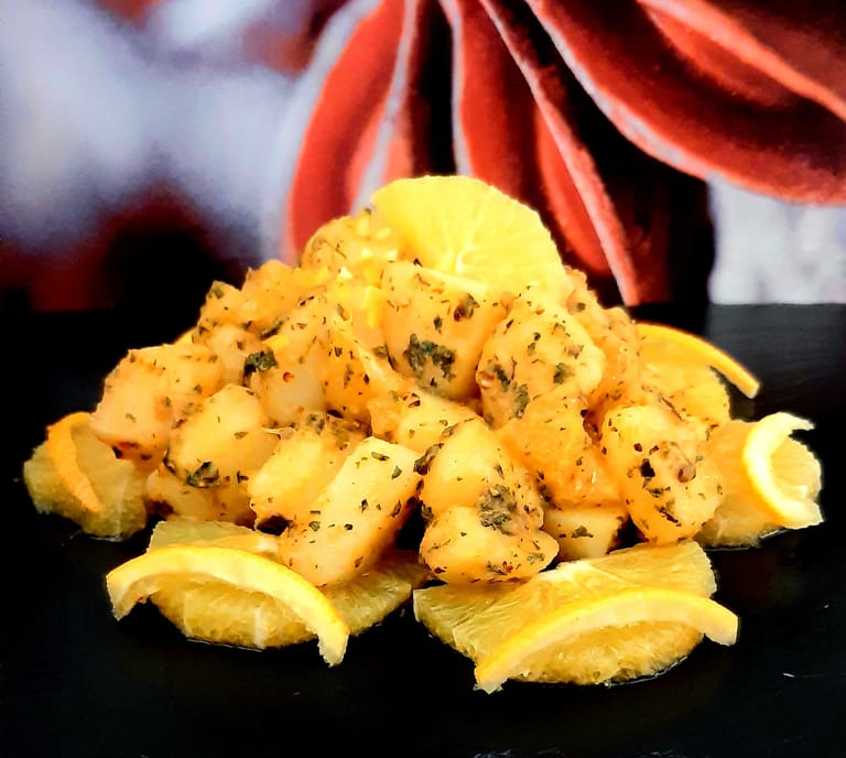 Salade pommes de terre orange épices potatoes