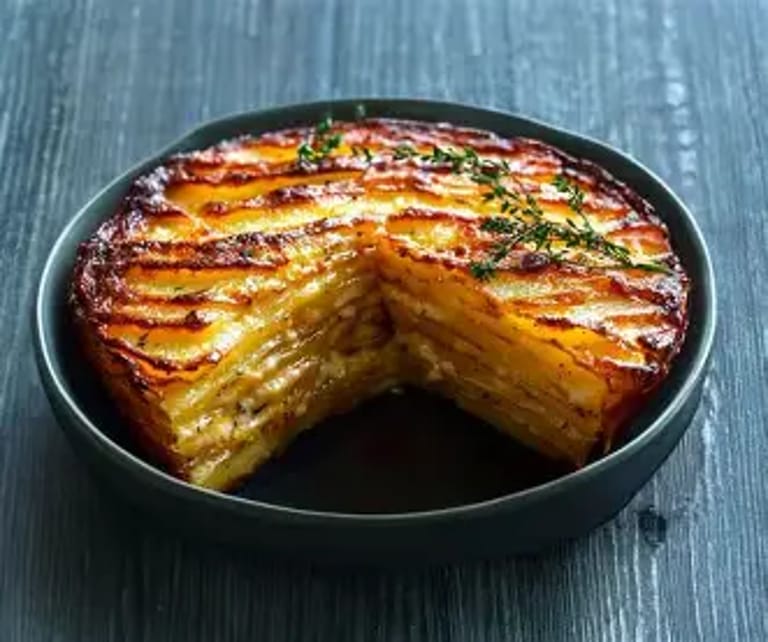 Gratin de pommes de terre aux herbes douces