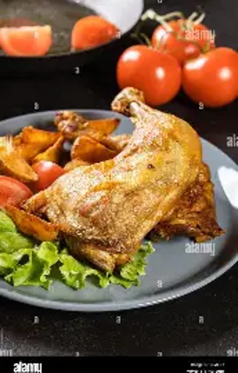 Poulet rôti aux pommes de terre et mélange Potatoes