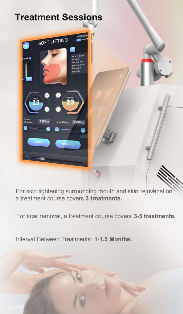 Wrinkles reduction fractional laser machine