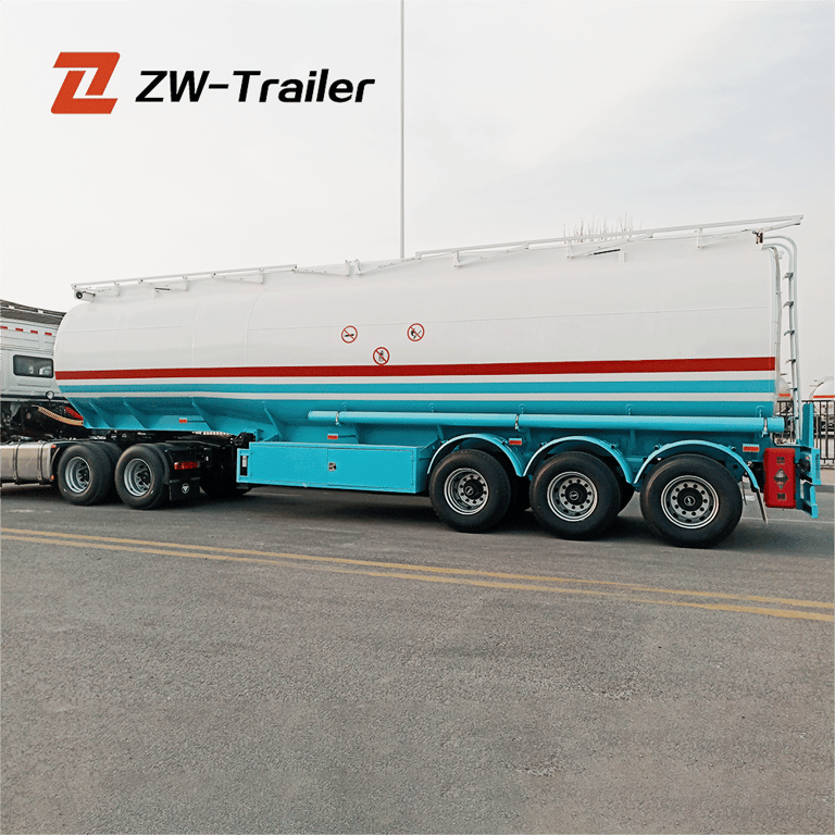 3 Axle Oil Tank Semi Trailer Side View 3 Axle Oil Tank Semi Trailer Side View