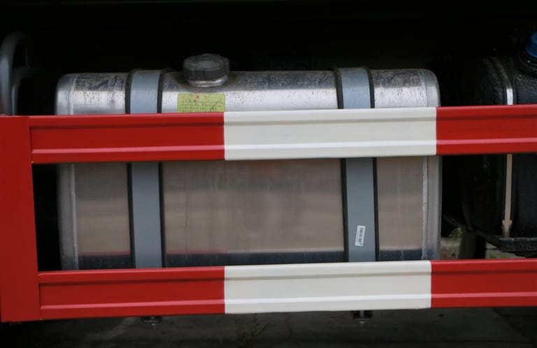 400-liter aluminum alloy fuel tank of HOWO TX 430HP 8X4 6.5m Dump Truck, designed for extended operation and long-distance hauling 400-liter aluminum alloy fuel tank of HOWO TX 430HP 8X4 6.5m Dump Truck, designed for extended operation and long-distance hauling