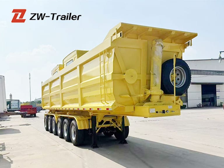 6 axle dump semi trailer