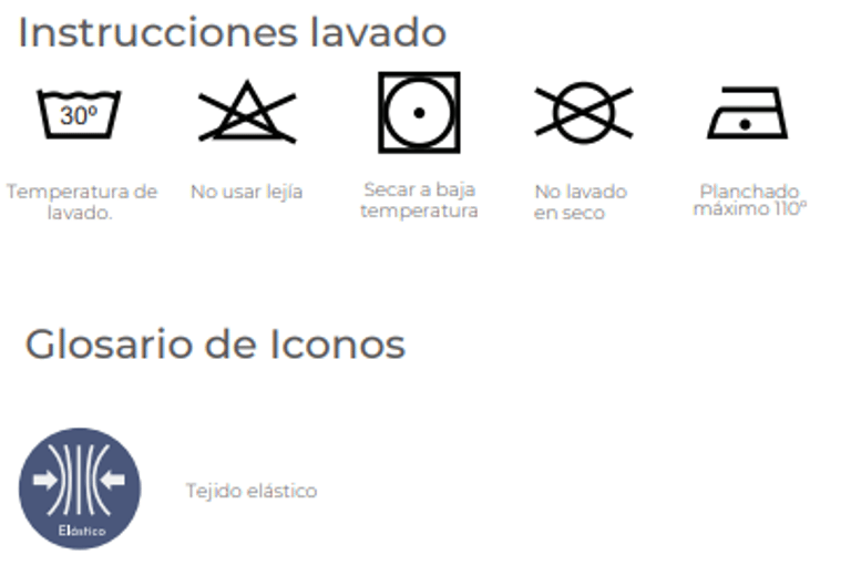 INSTRUCCIONES DE LAVADO