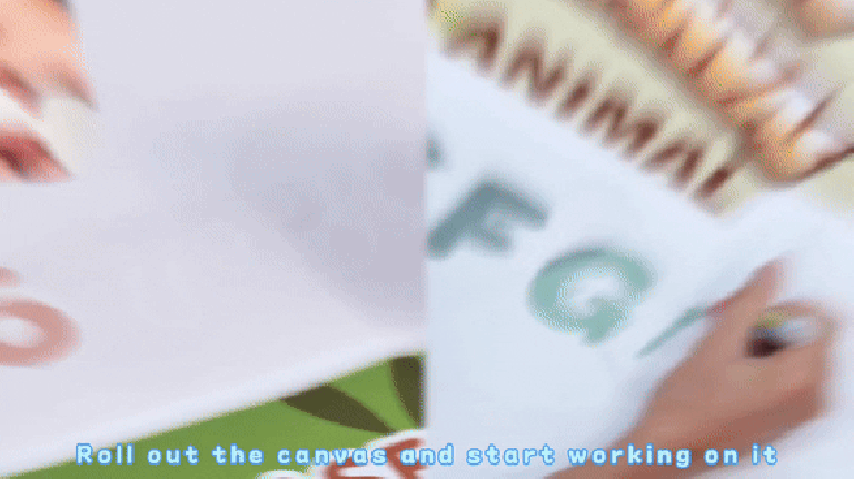 Doodle Mat Water Canvas