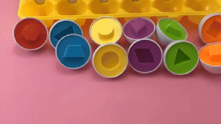 Educational Matching Eggs - Shapes & Numbers Educational Matching Eggs - Shapes & Numbers