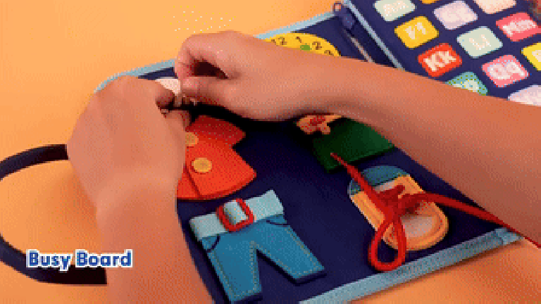 Montessori Educational Busy Book - 8 Pages Montessori Educational Busy Book - 8 Pages