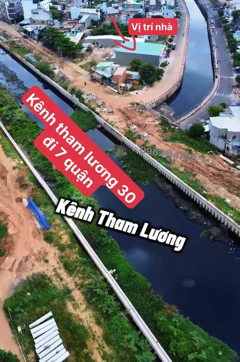 Bán nhà mặt tiền kênh tham lương Bán nhà mặt tiền kênh tham lương